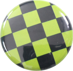 Square button, green-black